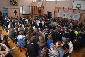 Powitanie Szkół Podstawowych na dniach otwartych przez dyrektora szkoły