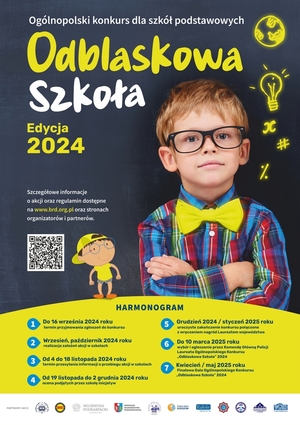 Odblaskowa szkoła Edycja 2024 plakat