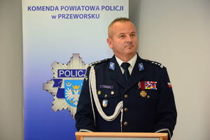 Powitanie Komendanta Powiatowego Policji w Przeworsku