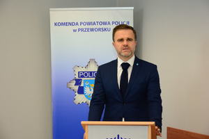 Powitanie Komendanta Powiatowego Policji w Przeworsku