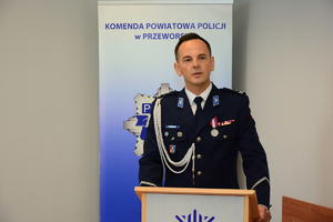 Powitanie Komendanta Powiatowego Policji w Przeworsku