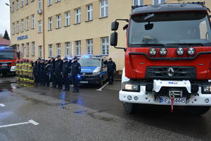 Przeworscy policjanci i strażacy uczcili śmierć swojego kolegi, tragicznie zmarłego policjanta.