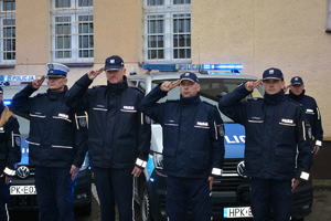 Przeworscy policjanci i strażacy uczcili śmierć swojego kolegi, tragicznie zmarłego policjanta.