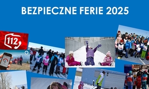 Plakat Bezpieczne Ferie 2025