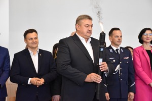 Komendant podczas spartakiady