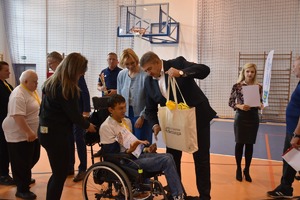 Komendant podczas spartakiady