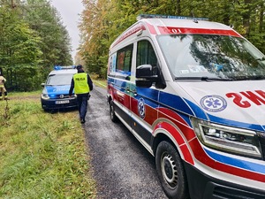 Wspólne działania wszystkich służb na terenie kompleksu leśnego