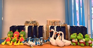 Zdjęcie z rozdania nagród dla dzieci