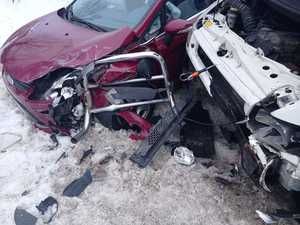 Miejsce zdarzenia drogowego ford fiesta i ford transit