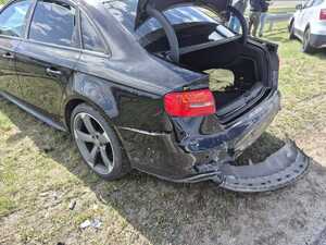 Miejsce zdarzenia drogowego na autostradzie A4