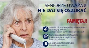 Ulotka informacyjna dla seniorów - Seniorze nie daj się oszukać
