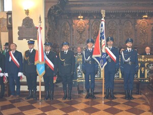 Uroczyste obchody uchwalenia Konstytucji 3 Maja w Przeworsku z udziałem przeworskich funkcjonariuszy