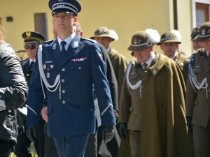 Uroczyste obchody uchwalenia Konstytucji 3 Maja w Przeworsku z udziałem przeworskich funkcjonariuszy