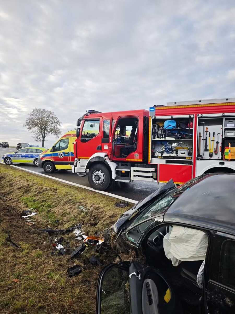 Wypadek drogowy w miejscowości Gwizdaj